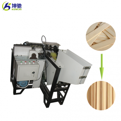 Professional wooden ice cream stick / coffee stirring stick sides rounding / chamfering machine with factory price!