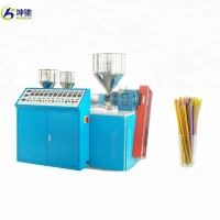 Plastic drinking straw extruding machines supplied by KUNCHI